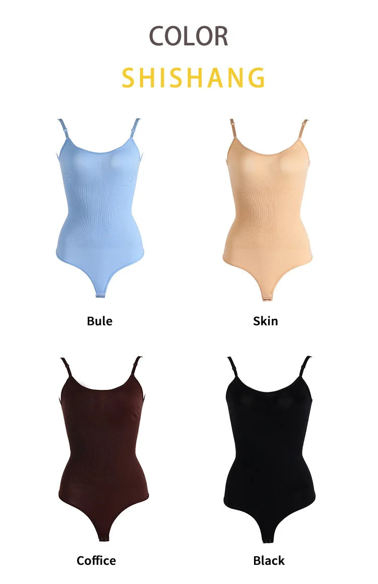 Full Body High Elastic Bodysuit Shapewear – Seamless Tummy Control Waist Trainer