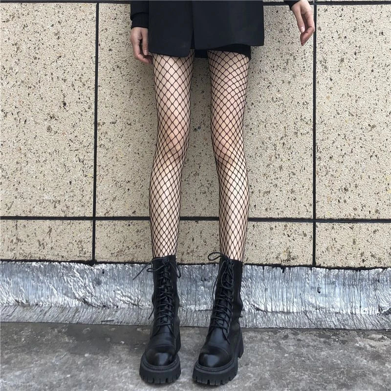 Women’s Sexy Fishnet Stockings – High-Waist Pantyhose