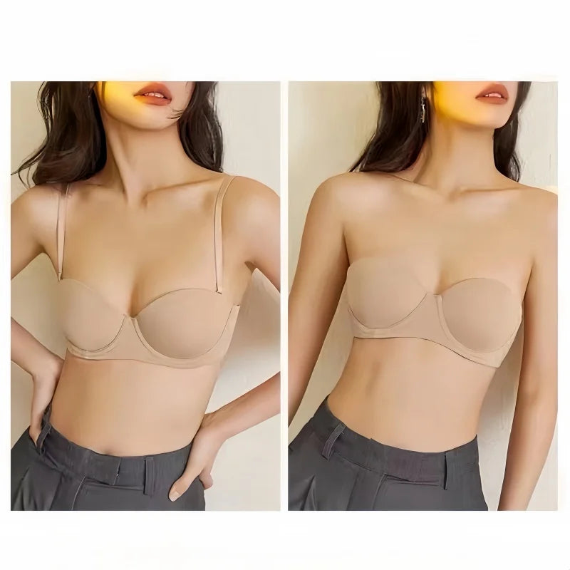 Padded Invisible Push-Up Bra for Women