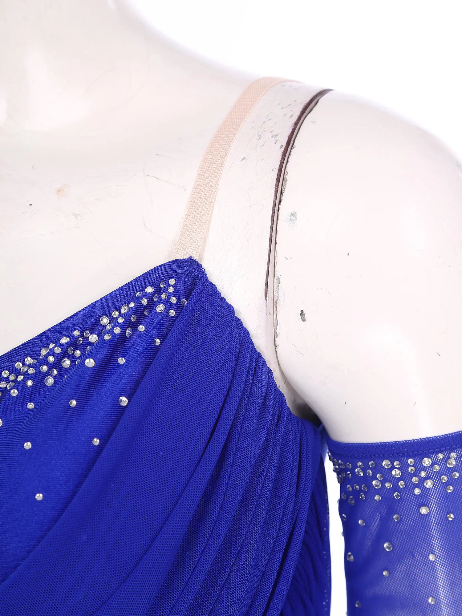 Women’s Rhinestone Tassel Latin Dance Leotard Dress – Tango, Cha-Cha, Salsa