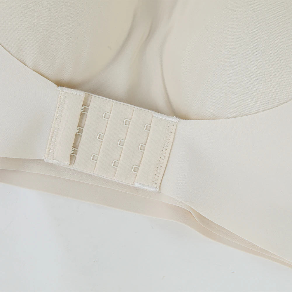 Women Strapless Padded Bra Seamless Front Button Cross Bandage Bras Comfortable Smooth Plus Size Lingerie for Women