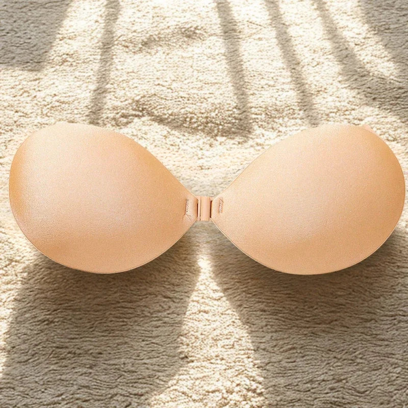 Invisible Nude Bra Push Up Chest Paste Sexy Breast Pasty Invisible Mango Silicone Chest Sticker For Women Wedding DropShip