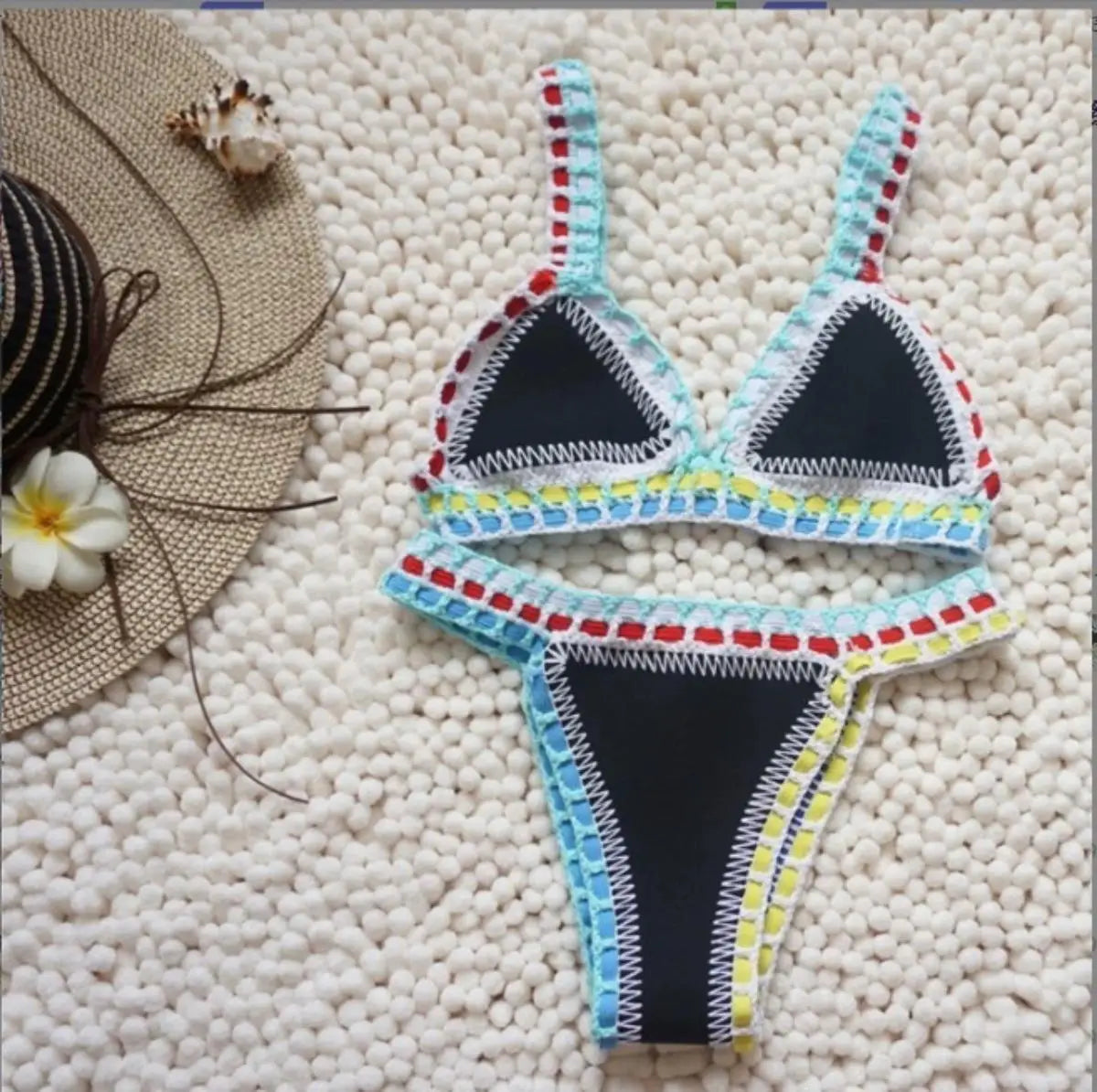 Crochet Bikini Set – Sexy Bandeau Swimwear & Brazilian Biquini