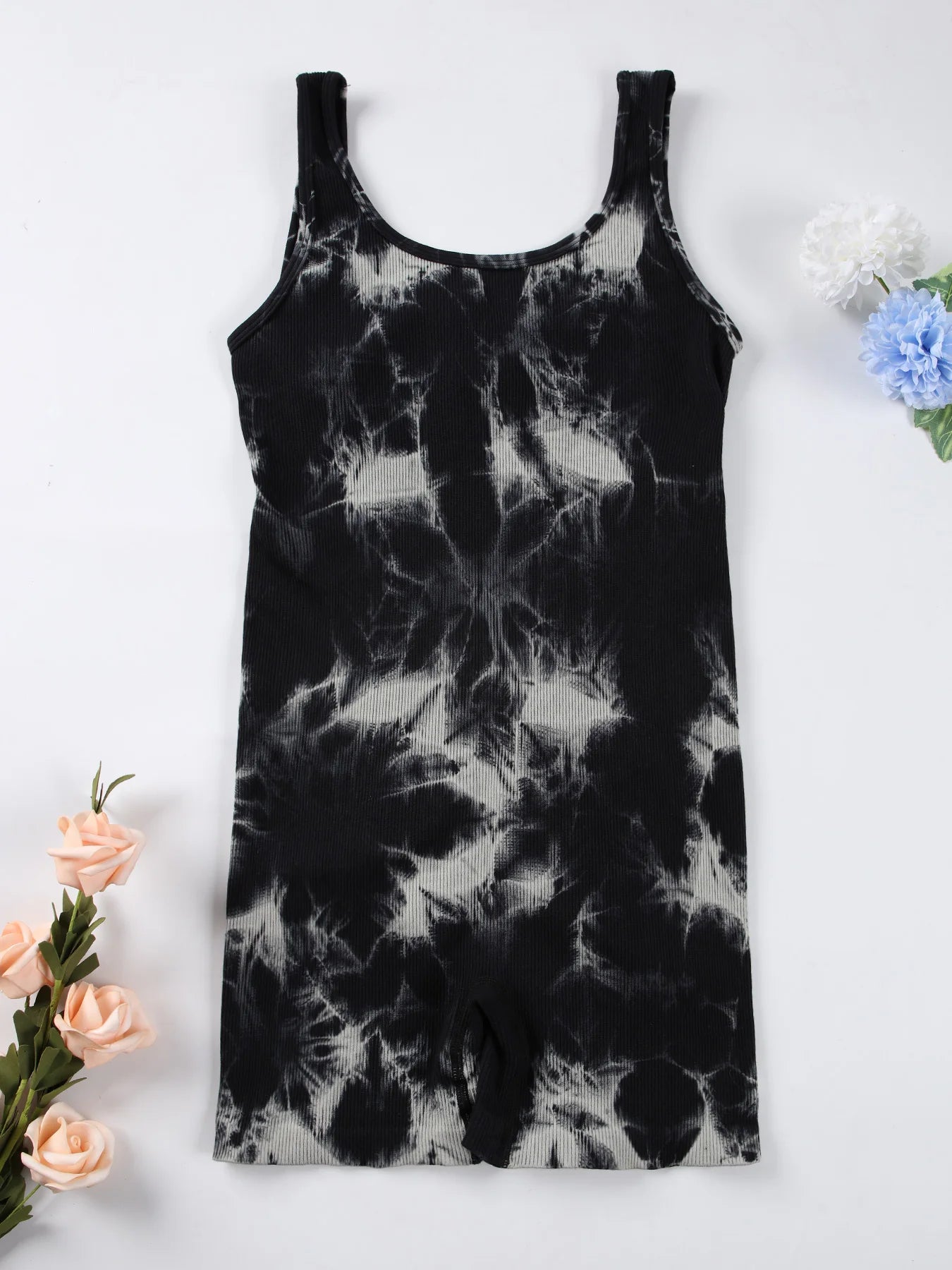 Backless Yoga Suit – U-Neck Sleeveless Sports Jumpsuit for Women