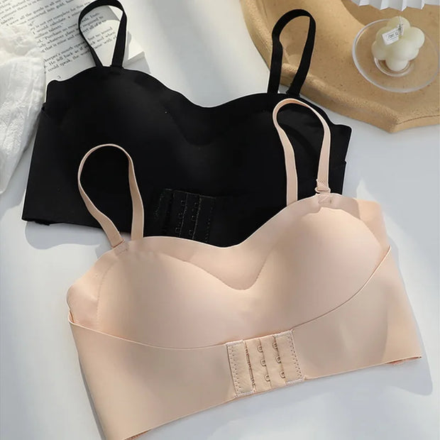 Invisible Strapless Bra For Women Wireless Push Up Non Slip Wedding Brassiere Big Breasts Underwear Sexy Lingerie S-Xl Plus Size