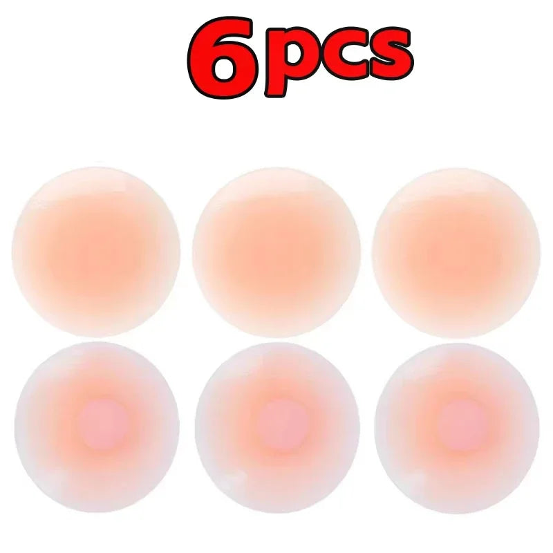 New Reusable Silicone Nipple Cover for Women Bra Sticker Breast Petal Strapless Bra Invisible Boob Pads Chest Pasties Intimates