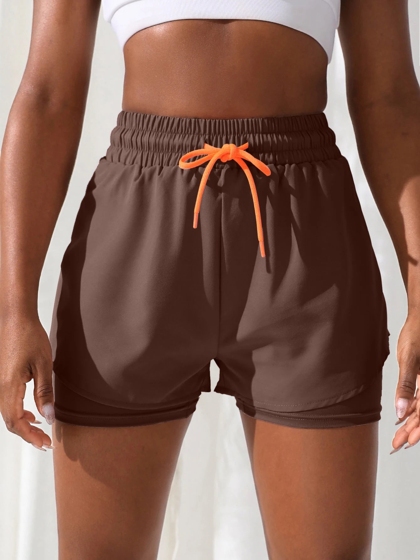 Comfortable Workout Shorts with Two-Piece Design