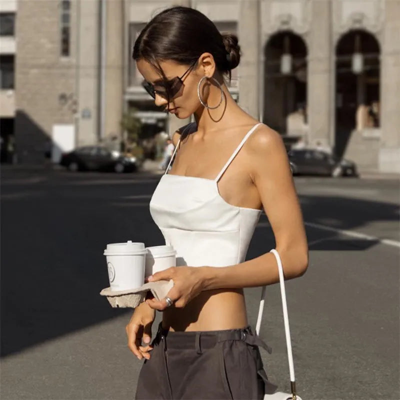 Summer Spaghetti Strap Skinny Camisole Top