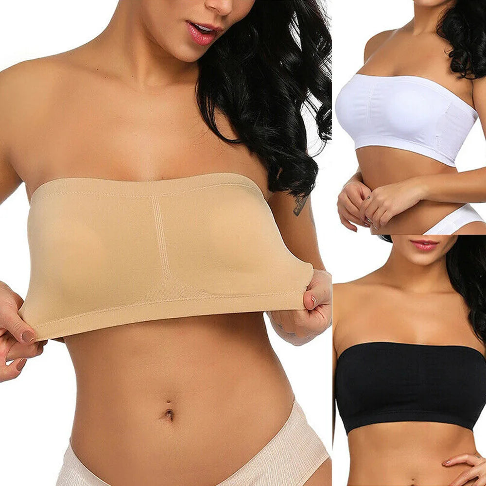 Plus-Size Strapless Seamless Bra – S to 6XL