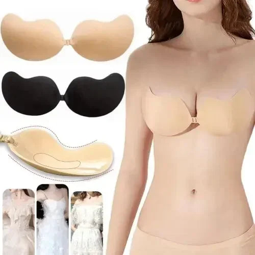 Invisible Nude Bra Push Up Chest Paste Sexy Breast Pasty Invisible Mango Silicone Chest Sticker For Women Wedding DropShip