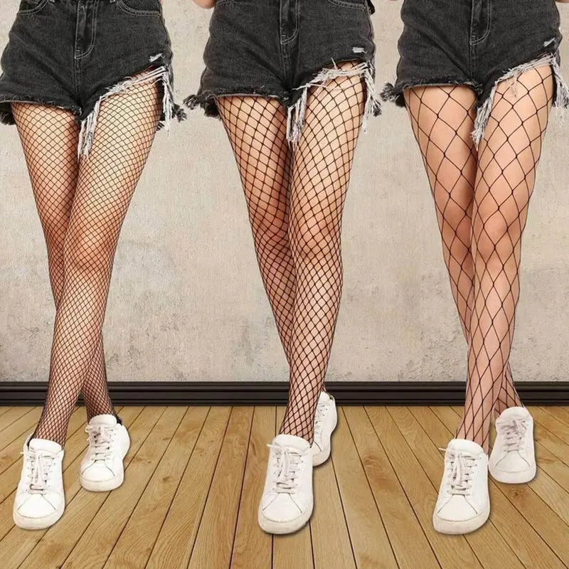 Women’s Sexy Fishnet Stockings – High-Waist Pantyhose