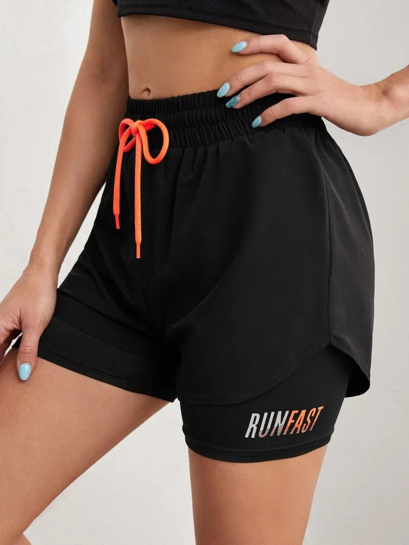 Comfortable Workout Shorts with Two-Piece Design