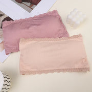 Summer Strapless Women Bras Back Lace Sexy Chest Tops Seamless Breathable Underwear Brassiere Solid Invisible Chest Wraps Bra