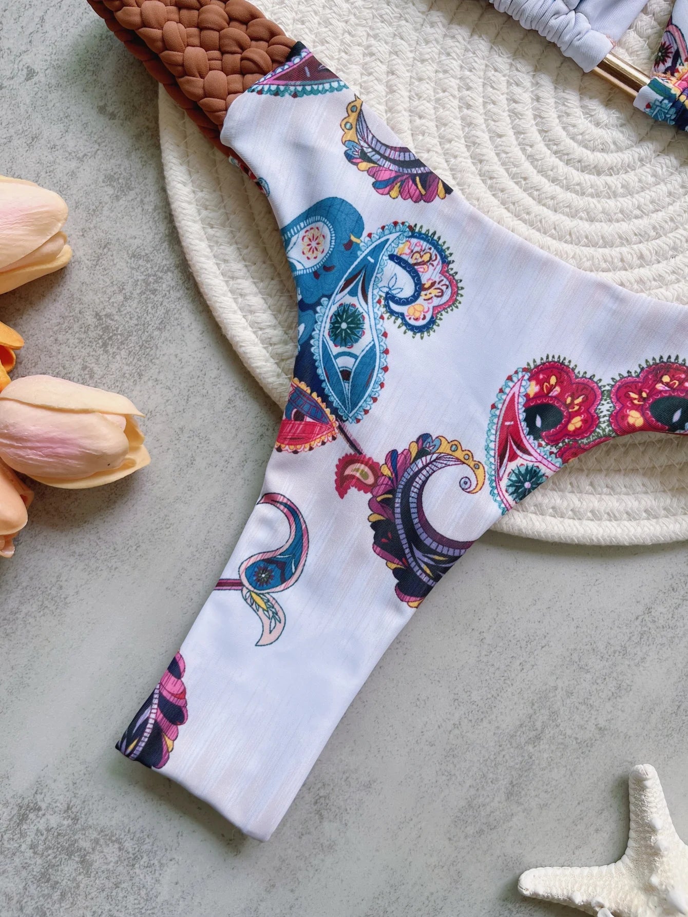 Halter Top & Mini Thong Bikini Set – High Cut Women’s Swimwear