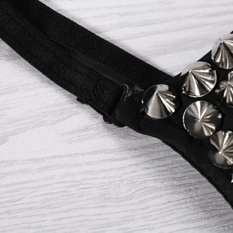 New Sexy Lingerie Underwear Bras for Women Steampunk Spike Studs Bra Top Wireless Bra Fashion Party Club Tops Female Underwear