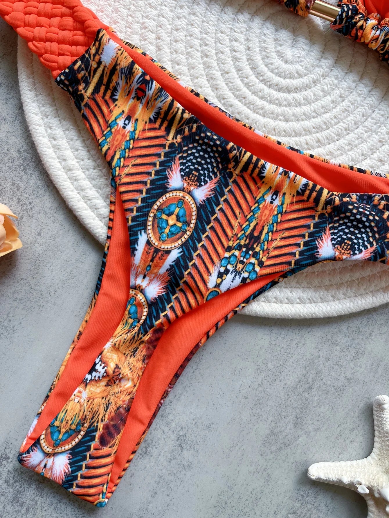 Halter Top & Mini Thong Bikini Set – High Cut Women’s Swimwear