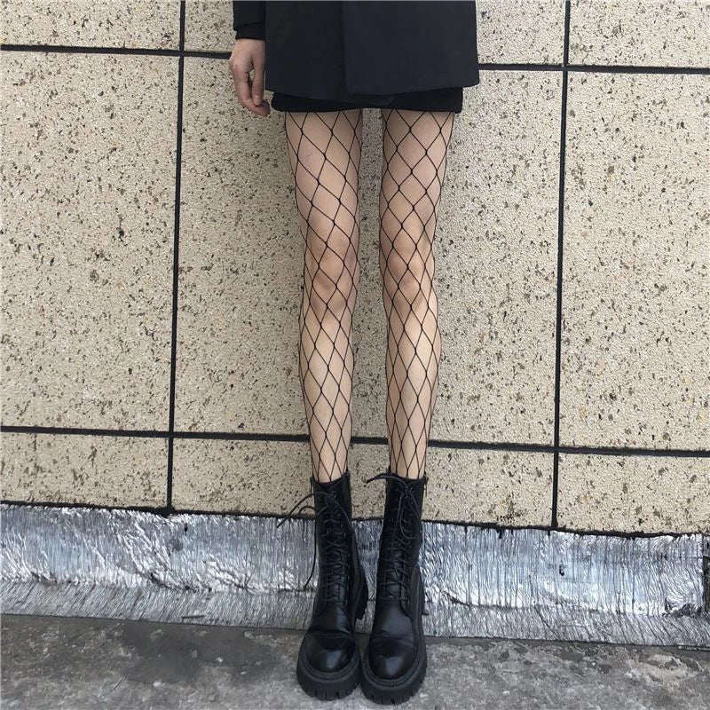 Women’s Sexy Fishnet Stockings – High-Waist Pantyhose