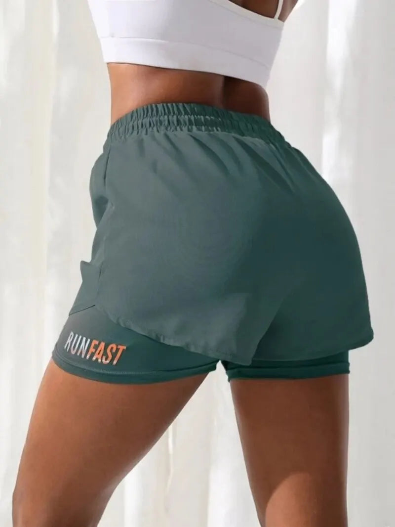 Comfortable Workout Shorts with Two-Piece Design