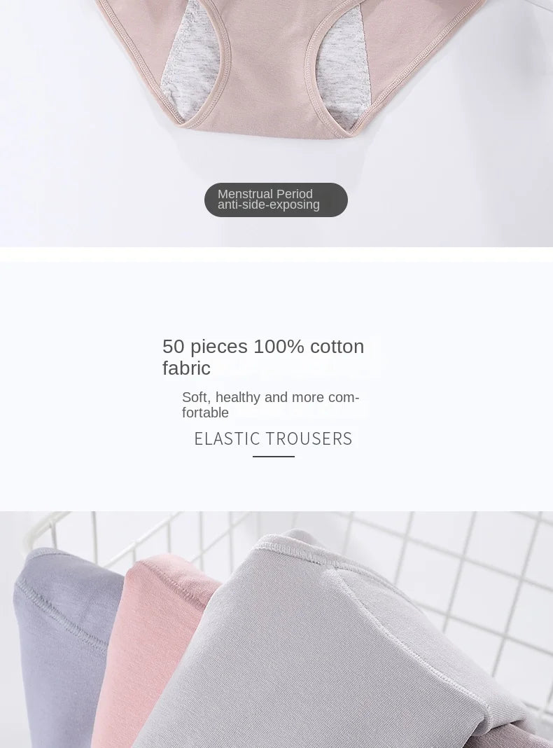 3-Pack Women’s Leakproof Menstrual Briefs