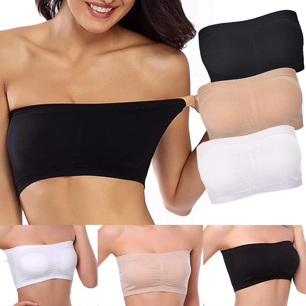 Plus-Size Strapless Seamless Bra – S to 6XL