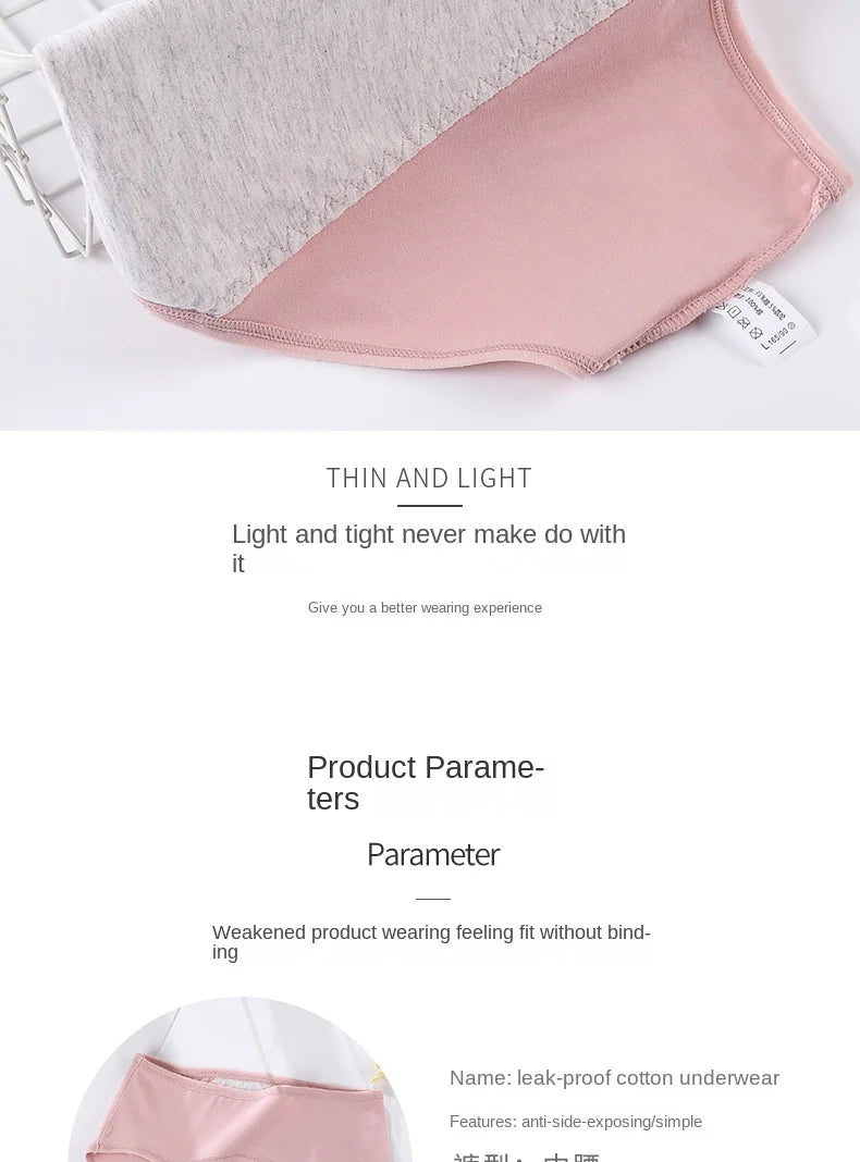 3-Pack Women’s Leakproof Menstrual Briefs