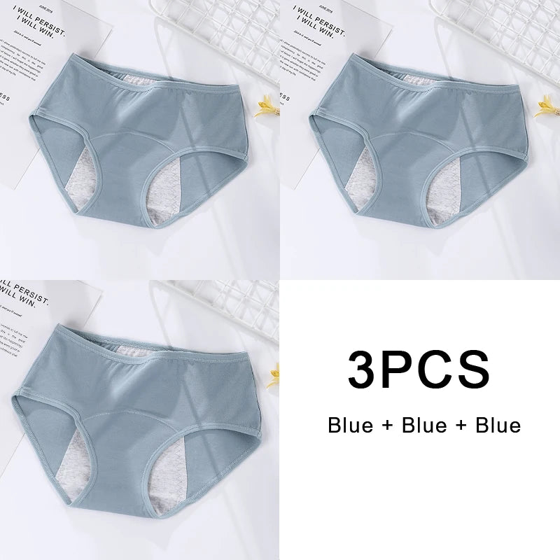3-Pack Women’s Leakproof Menstrual Briefs