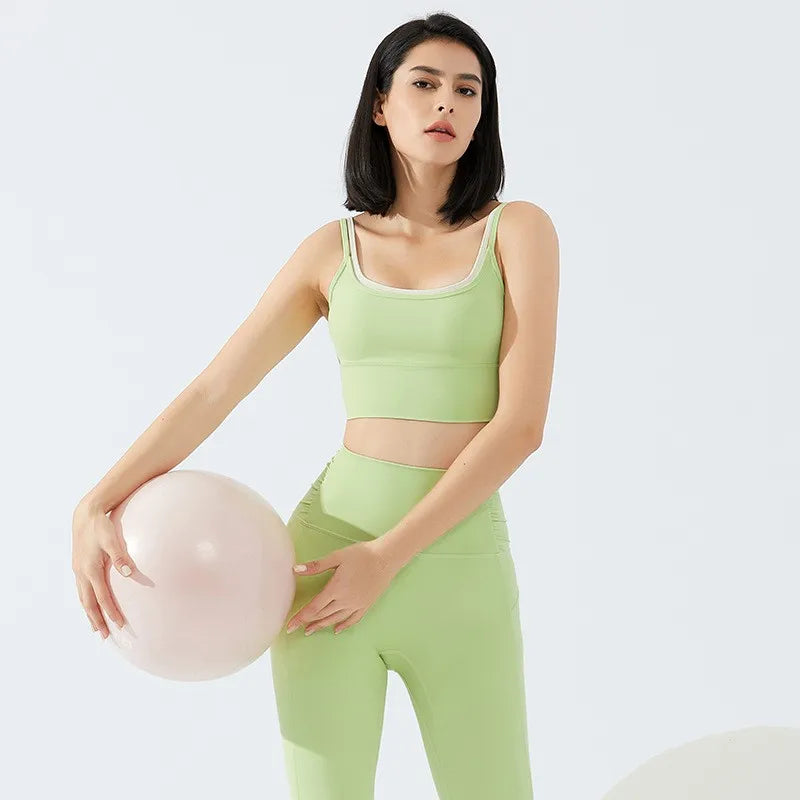 Sports Bra for Women Gym Vest Yoga Beauty Black Tube Top Running Sports Bra Fitness Yoga Crop Top Underwear Sexy Sport Bra Top