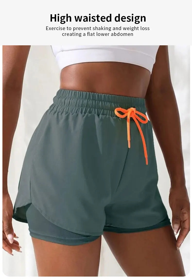 Comfortable Workout Shorts with Two-Piece Design