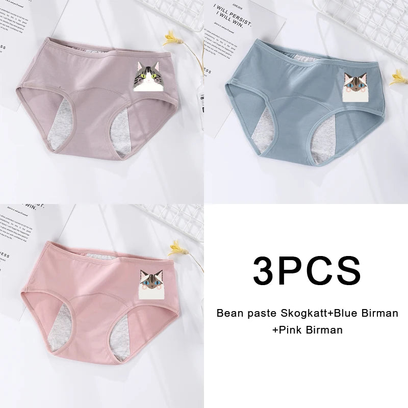 3-Pack Women’s Leakproof Menstrual Briefs