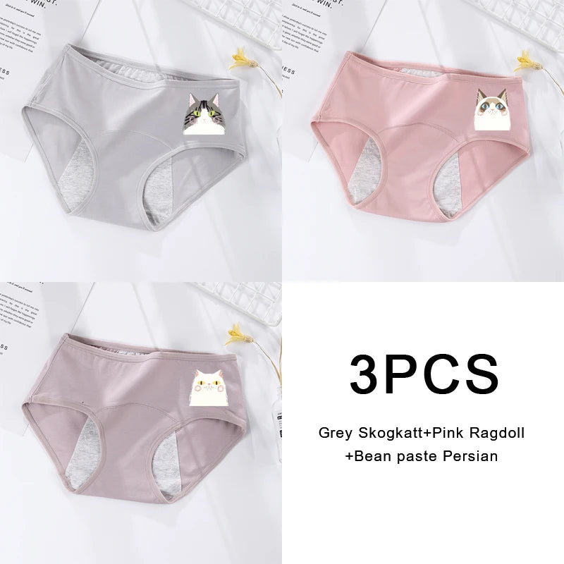 3-Pack Women’s Leakproof Menstrual Briefs