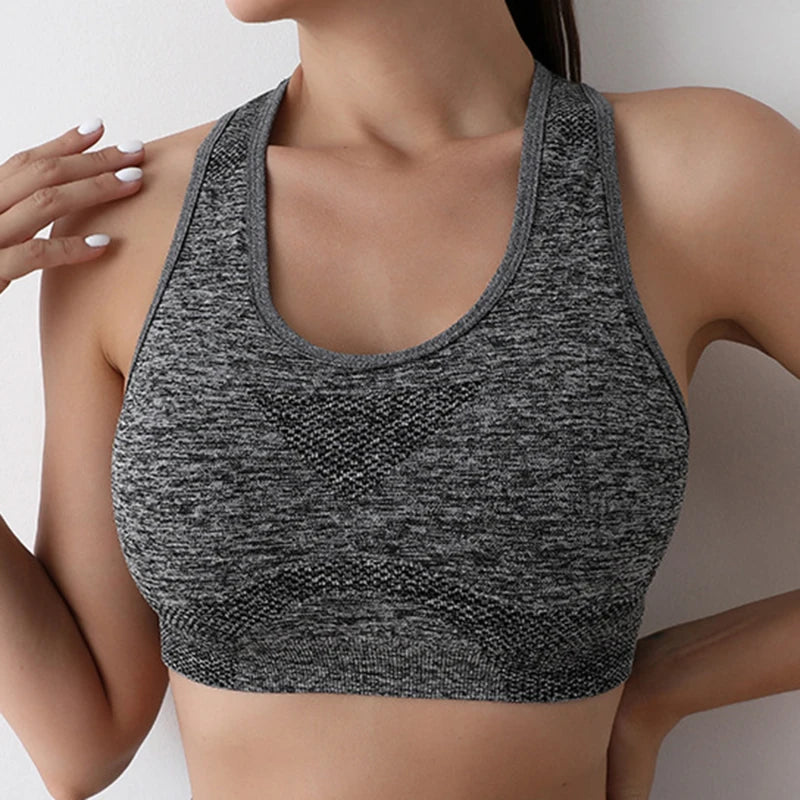 Sports Women Bras Yoga Top Vest High Shockproof Quick-drying Yoga Gym Running Fitness Underwear Ladies Seamless Sportswear