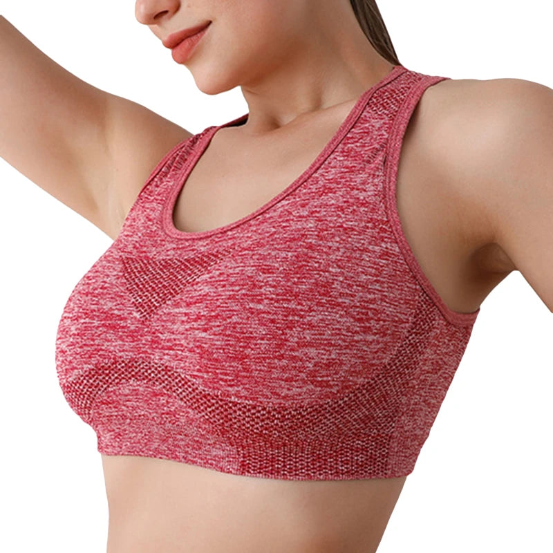 Sports Women Bras Yoga Top Vest High Shockproof Quick-drying Yoga Gym Running Fitness Underwear Ladies Seamless Sportswear