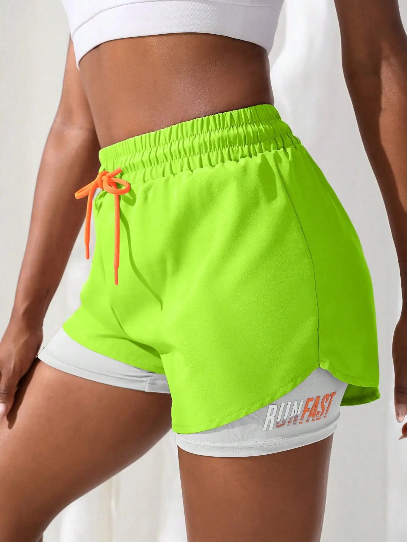 Comfortable Workout Shorts with Two-Piece Design