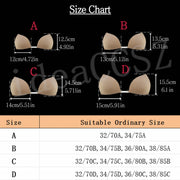 Sticky Bra for Women Backless Wedding Dress Silicone Plunge Deep U Neck Adhesive Bras Lift Boob Invisible Underwear Nipple Cover
