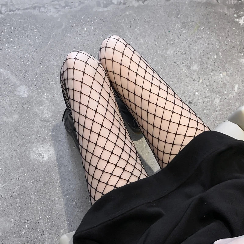 Women’s Sexy Fishnet Stockings – High-Waist Pantyhose