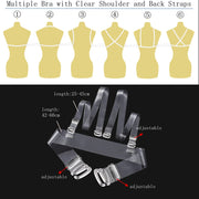 Sticky Bra for Women Backless Wedding Dress Silicone Plunge Deep U Neck Adhesive Bras Lift Boob Invisible Underwear Nipple Cover