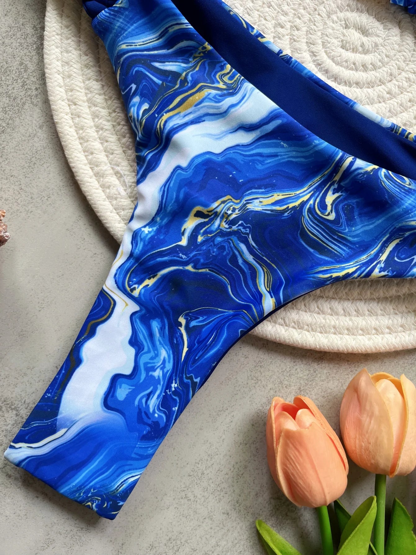 Halter Top & Mini Thong Bikini Set – High Cut Women’s Swimwear