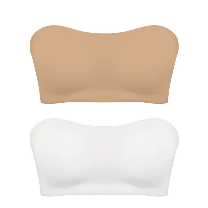 Strapless Push-Up Ice Silk Bra